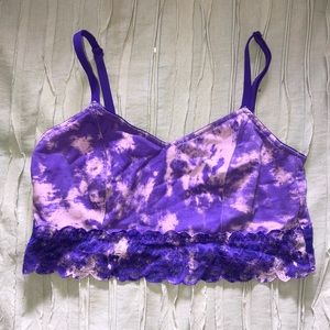 Purple tie dye bralette